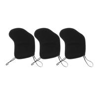 FUNOMOCYA 3 Pièces Coussinet pour Violon et Lot de Pads de Mentonnière et Repose-épaule Antidérapants Noirs Confort pour Pratique et Concert