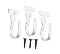 FUNOMOCYA 3 pièces Crochet de Rideau Muraux Lot de Support Fixe pour Rideaux Accessoires de Salle de Bain Accroche Pratique pour Curtains à Double Œil