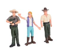 FUNOMOCYA 3 Pièces Figurines de Travailleurs Agricoles Réalistes pour Maison de Poupée Décor Miniature Peint Main Accessoires pour Jardin Mini et Maquettes de Train