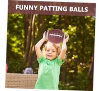 FUNOMOCYA 3 Pièces Lot de Balles Rebondissantes Vinyle pour Garçon Fille Éducatif Patinage Ballons Rugby et Football pour Garçons et Filles Jeu Dintérieur et Scolaire