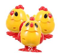 FUNOMOCYA 3 pièces Lot de Jouets à Remonter Poulet Mécanique Jouets Éducatifs Sauteurs pour Garçon Fille sans Pile Sécurisés Couleur Aléatoire Couleur Aléatoire