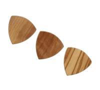 FUNOMOCYA 3 pièces Médiators Bois pour Guitare Basse et Ukulélé Plectres Confortables et Durables pour Instruments à Cordes