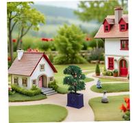 FUNOMOCYA 3 Pièces Mini Artificial Potted Fruit Trees Realistic Miniature Plants for Dollhouse DIY Craft Decorations and Photography Props
