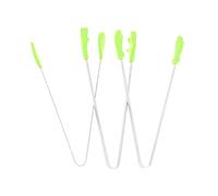 FUNOMOCYA 3 Pièces Mini Pinces Alimentaires Silicone et Inox Antidérapantes Tongs Petites pour Glaçons Apéritifs et