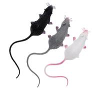FUNOMOCYA 3 pièces Modèle Souris Réaliste Jeu pour Farces et Décorations Halloween Figurines Multiples Usage pour Garçon Fille Apprentissage et Décorations Effrayantes