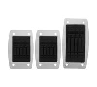 FUNOMOCYA 3 Pièces Pédales de Voiture Alliage Antidérapantes Kit pour Frein et Accélérateur Extensions Confortables et Durables pour Transmission Manuelle Installation Rapide sans Outils