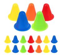 FUNOMOCYA 30 Pièces Cônes d'exercice pour Patinage et Entraînement Sportif Marqueurs Polyvalents PE Résistants Anti-basculement pour Football Soccer et Parcours Obstacle