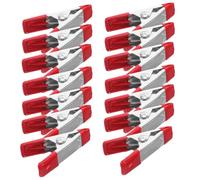 FUNOMOCYA 30 Pièces Lot de Pinces à Ressort Robustes pour Bricolage Petites Pinces Multifonctions avec Mors pour Menuiserie Fixation Antidérapante pour Tissus Bâches et Projets Divers