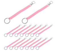 FUNOMOCYA 30 Pièces Porte-clés à Ressorts Extensibles Lot de Dragonne Élastique Spirale Colorée avec Mousqueton Métallique Porte-clés Antivol pour Clés Téléphones et Outils