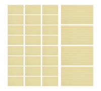 FUNOMOCYA 300 Pièces Cartes D'écriture Lignées 3x5 Pouces en Papier Jaune, Résistantes à L'encre, Portables pour Révision D'examen et Fournitures Scolaires