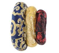 FUNOMOCYA 3pièces Coussins pour Bol Chantant Tibétain Tapis de Bol Bouddhiste Coton Coussin Protecteur Brodé à Motif Nuage Symbole de Chance pour Couleur Couleur Aléatoire