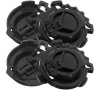 FUNOMOCYA 4 Clips de Fixation de Visière pour Casque de Moto Électrique Verrouillage Robuste 5 Positions Accessoires Noirs pour Remplacement de Verrou de Bouclier Fixation Sécurisée pour