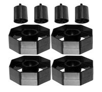 FUNOMOCYA 4 Ensembles Lot de 4 Sets de Rouleaux de Rechange en Plastique Robustes pour Dévidoir de Ruban Adhésif de Bureau, Inserts de Noyau Compatibles pour Distributeur de Ruban, Maintien