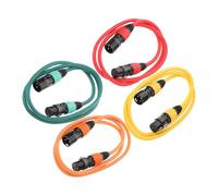 FUNOMOCYA 4 pièces Câble Microphone Xlr Male à Femelle Ensemble de Câbles Audio Équilibrés Compatibilité pour Studio Performances Live et Équipements Audio