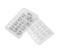 FUNOMOCYA 4 Pièces Calendrier Diviseurs Plastique PP Inserts de Classeur Réutilisables pour Organisation de Dates Planners et Fournitures de Bureau