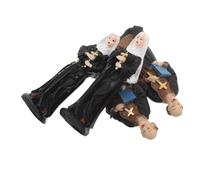 FUNOMOCYA 4 Pièces Catholic Statues Miniatures Resin Nun and Priest Figurines for Tray Decorations Church Ornaments and Home Religious Display