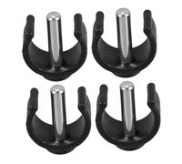 FUNOMOCYA 4 Pièces Clip de Verrouillage C pour Canne Accessoires Réglables pour Tubes de Clips de Sécurisation pour Bâtons de Marche et Aides Mobilité Montage Rapide et Durable