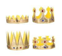 FUNOMOCYA 4 Pièces Couronnes Anniversaire Garçon Fille Légères Décoratives pour Fête Anniversaire et Halloween