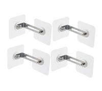 FUNOMOCYA 4 pièces Fixation Murale Meuble Anti-basculement Grand Format Adhésive sans Perçage Sécurisée pour Garçon Fille et Animaux Support Réglable Facile à Installer