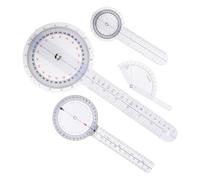 FUNOMOCYA 4 Pièces Goniomètre Orthopédique Règle PVC Transparent Multi-angles pour Mesure Précise Doigt Orteil et Colonne Vertébrale