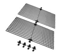 FUNOMOCYA 4 Pièces Grille D'aquarium Séparatrice, Plastique Noir Ventouse | Panneau à Motif Quadrillé, Usage en Élevage et Gestion, pour Poissons et Crevettes