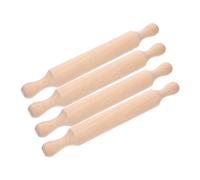 FUNOMOCYA 4 pièces Lot Pâtisserie Miniatures Massif pour Garçon Fille Outil de Cuisine Sûr et Facile à Nettoyer Parfait pour Pâte à Dumplings et Bricolage Garçon Fille