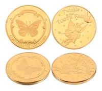FUNOMOCYA 4 pièces Lot Souvenirs Dentaires pour Garçon Fille Alliage Chic Souvenir de Dent de Lait Cadeau Éducatif pour Garçons et Filles Accessoire Précieux pour Premiers Dents Perdues