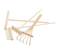 FUNOMOCYA 4 Pièces Outils de Râteau pour Jardin Zen Accessoires de Décoration de Table pour Maison et Bureau Outils Miniatures pour Créer des Designs Artistiques