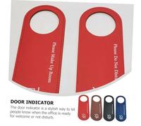 FUNOMOCYA 4 pièces Panneau de Porte Réversible PU Ne Déranger et Nettoyage Lot de Couleurs Suspension Double Face pour Chambre Dhôtel et Bureau Signalétique Intimité Pratique et Facile à