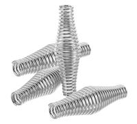 FUNOMOCYA 4 Pièces Poignée Ressort Acier pour Barbecue Extérieur Lot de Poignées Résistantes Chaleur Ergonomiques et Durables pour Gril Foyer et Poêle à Bois