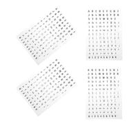 FUNOMOCYA 4 pièces Silicone Transparent Alphabet Lettres Variées pour Scrapbooking Journaux Décoration Album Photo et Facile à Utiliser
