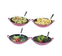 FUNOMOCYA 4 Pièces Simulation Mini Jeu Alimentaire modèles Alimentaires Miniatures de Cuisine Jeu de Role Cuisine Miniature Accessoires de Petite Maison Aliments d'imitation Riz simulé PVC