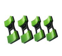 FUNOMOCYA 4 pièces Support Haltères Robuste pour Maison Rack de Rangement Multifonction pour Haltères et Barres Base Stable Anti-basculement Porte-haltères Gym Pratique