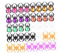 FUNOMOCYA 40 Pièces Bagues Garçon Fille Forme Araignée Plastique Anneaux Décoration Doigts Halloween Fête Accessoires