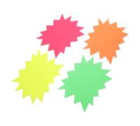 FUNOMOCYA 40 pièces Étiquettes Prix Fluorescentes Double Face Autocollants Promotionnels pour Magasin de Vêtements Faciles à Coller Visibilité Accrue