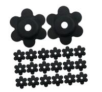 FUNOMOCYA 40pièces Butées Caoutchouc Forme De Fleur pour Mât De Drapeau De Jardin Lot de Accessoires De Remplacement Antidérapantes pour Mâts De Drapeaux De Cour Jardin