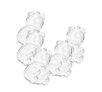 FUNOMOCYA 5 pièces Boîtes à Friandises Transparentes Ours Boîtes Décoratives pour Fêtes Prénatales Anniversaires et Révélations de pour Garçons et Filles