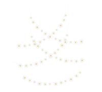 FUNOMOCYA 5 Pièces Guirlande de Fleurs Forme de Marguerite Décoration Anniversaire Festive Bannière Suspendue Facile à Accrocher pour Intérieur et Extérieur Accessoire Photo pour Fête