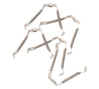 FUNOMOCYA 5 Pièces Support et El84 en Métal Argenté Clip Ressort Anti-vibration 6ca4 de Bruit pour Tubes Électroniques pour Amplificateurs Vintage et Studio