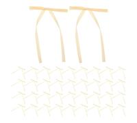 FUNOMOCYA 50 Nœuds en Ruban pour Emballage Présent Mini Nœuds Décoratifs Réutilisables pour Déco Présent Fête Saint-Valentin et Loisirs Créatifs Fournitures pour Emballages