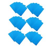 FUNOMOCYA 50 Pièces Cartes de Visite Métalliques Vierges Aluminium Bleu Compatibles Machine de Gravure Surface Lisse et Épaisse pour Marquage Professionnel et Sublimation Double Face