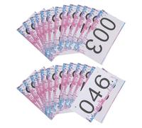 FUNOMOCYA 50 Pièces Dossards Numérotés 1 à 50 pour Course à Pied 10 X 18 Cm, Résistants à L'humidité, Ultra-Flexibles et Respirants, Compatibles avec Épingles, pour Marathons et