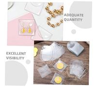 FUNOMOCYA 50 Pièces Lot de Pochettes Transparentes PVC pour Badges Étui Protecteur Polyvalent pour Rangement Pratique pour Monnaie Bijoux et Petits Objets