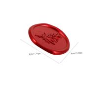 FUNOMOCYA 50 Pièces Sceau de Cire Rouge à Autocollant Olive Branche Autocollants Cachet pour Invitations Mariage Décoration Enveloppes Fêtes et DIY