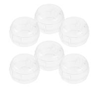 FUNOMOCYA 6 Pièces Couvre-boutons Transparents pour Cuisinière à Gaz Protection de Sécurité Facile à Installer Visibilité Maximale pour Contrôle Complet Adapté à Divers Modèles de Cuisine