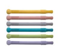 FUNOMOCYA 6 Pièces Dentition Garçon Fille Tubes Creux Silicone Doux pour Apaiser Gencives Sensibles Molaires Nés