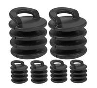 FUNOMOCYA 6 Pièces Lot Bouchons d'Évacuation Kayak Caoutchouc Noir Étanches pour Plateforme Kayak Sit-on-Top Protection Anti-Infiltration et Ultra-léger