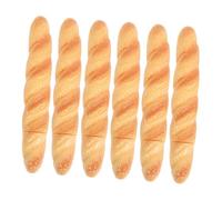 FUNOMOCYA 6 Pièces Lot de Stylos à Bille Forme Fantaisie pour Garçon Fille et Adultes Design Baguette et Long Réaliste Stylos Écriture Amusants pour École Bureau et Fournitures Scolaires