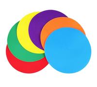 FUNOMOCYA 6 pièces Marqueurs Sol Ronds Antidérapants Couleur Variée Tapis Polyvalents pour Entraînement Agilité Sport et Salle de Classe