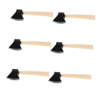 FUNOMOCYA 6 Pièces Miniature Mini Bois Outils de Jardin Réalistes pour Maison de Poupée Accessoires Décoratifs pour Jeux Imaginatifs Garçon Fille